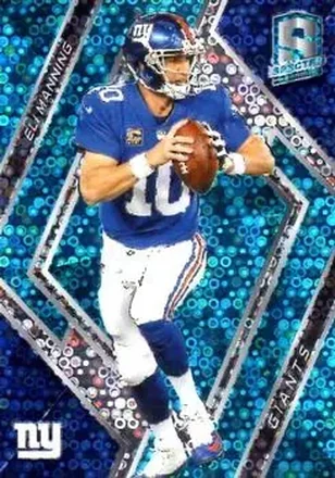 2018 Panini Spectra - Neon Blue #55 - Eli Manning - New York Giants