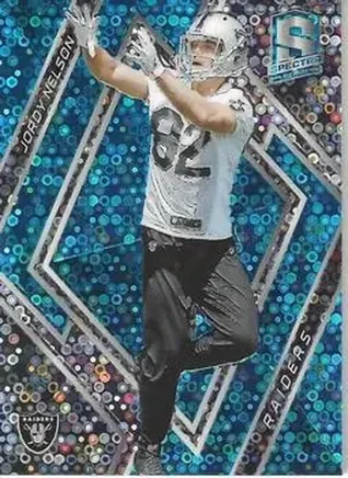 2018 Panini Spectra - Neon Blue #82a - Jordy Nelson - Green Bay Packers