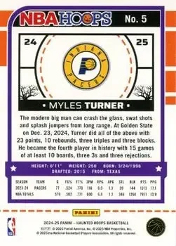 Back of Myles Turner