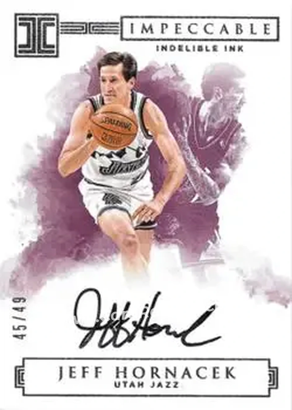 2016-17 Panini Impeccable - Indelible Ink Silver #II-JH - Jeff Hornacek - Utah Jazz - Front 2016-17 Panini Impeccable - Indelible Ink Silver #II-JH - Jeff Hornacek - Utah Jazz - Front