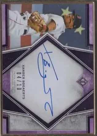 2019 Topps Transcendent Collection - Transcendent Image Variation Autographs Purple #TCVA-XB - Xander Bogaerts - Boston Red Sox