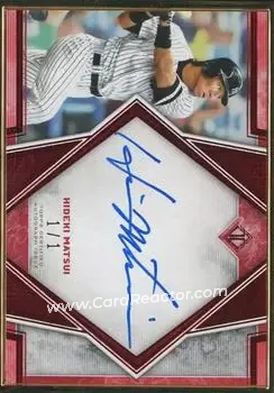 2019 Topps Transcendent Collection - Transcendent Image Variation Autographs Red #TCVA-HM - Hideki Matsui - New York Yankees - Front 2019 Topps Transcendent Collection - Transcendent Image Variation Autographs Red #TCVA-HM - Hideki Matsui - New York Yankees - Front