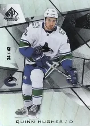 2021-22 SP Game Used #15 - Quinn Hughes - Vancouver Canucks