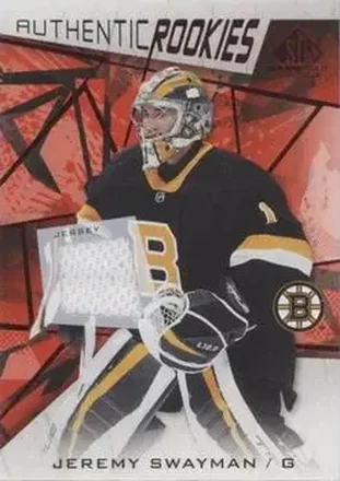 2021-22 SP Game Used - Red Jersey #125 - Jeremy Swayman - Boston Bruins