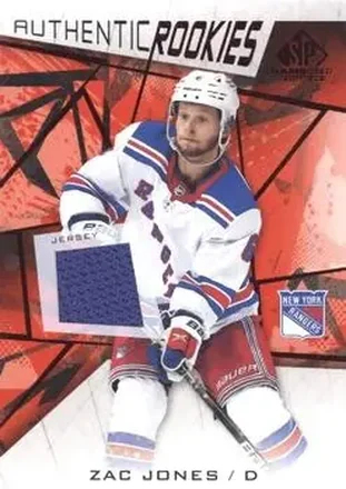 2021-22 SP Game Used - Red Jersey #137 - Zac Jones - New York Rangers