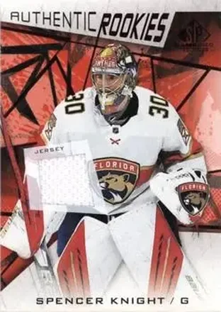 2021-22 SP Game Used - Red Jersey #140 - Spencer Knight - Florida Panthers