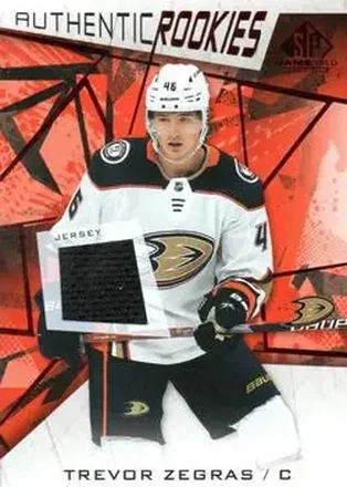 2021-22 SP Game Used - Red Jersey #145 - Trevor Zegras - Anaheim Ducks