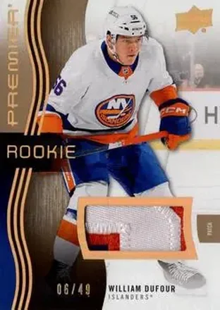 2023-24 Upper Deck Premier - Memorabilia Patch #105 - William Dufour - New York Islanders