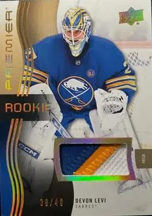 2023-24 Upper Deck Premier - Memorabilia Patch #119 - Devon Levi - Buffalo Sabres