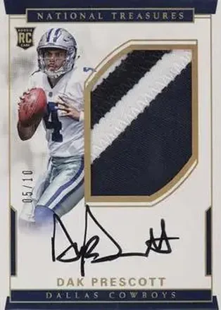 2016 Panini National Treasures - Gold #130 - Dak Prescott - Dallas Cowboys