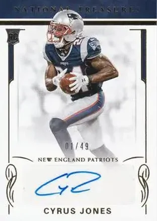 2016 Panini National Treasures - Gold #175 - Cyrus Jones - New England Patriots