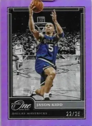 2020-21 Panini One and One - Purple #176 - Jason Kidd - Dallas Mavericks