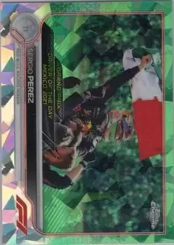 2022 Topps Chrome Sapphire Edition Formula 1 feature card