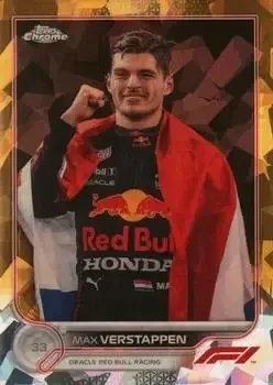 2022 Topps Chrome Sapphire Edition Formula 1 feature card