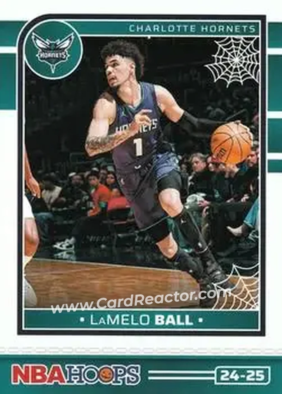 2024-25 Hoops Haunted Hoops #13 - LaMelo Ball - Charlotte Hornets - Front 2024-25 Hoops Haunted Hoops #13 - LaMelo Ball - Charlotte Hornets - Front