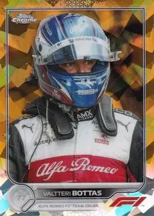 2022 Topps Chrome Sapphire Edition Formula 1 - Gold #60 - Valtteri Bottas - Alfa Romeo Racing Orlen