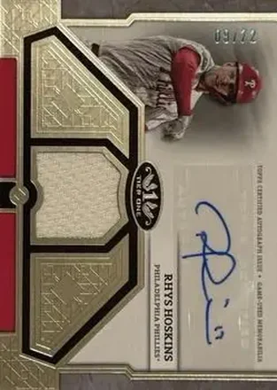 2024 Topps Tier One - Autographed Tier One Relics #T1AR-RH - Rhys Hoskins - Philadelphia Phillies