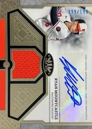 2024 Topps Tier One - Autographed Tier One Relics #T1AR-RM - Ryan Mountcastle - Baltimore Orioles