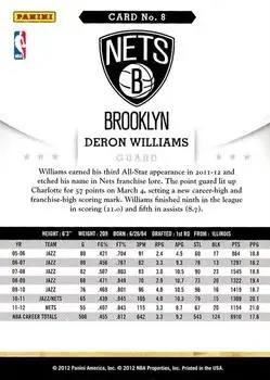 Back of Deron Williams