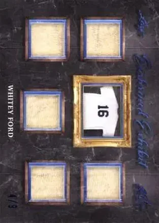 2021 Leaf Art of Sport - Enshrined Exhibit Relics Navy #EE-31 - Ed "Whitey" Ford - New York Yankees