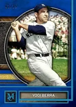 2025 Topps Museum Collection - Blue Topaz #53 - Larry "Yogi" Berra - New York Yankees