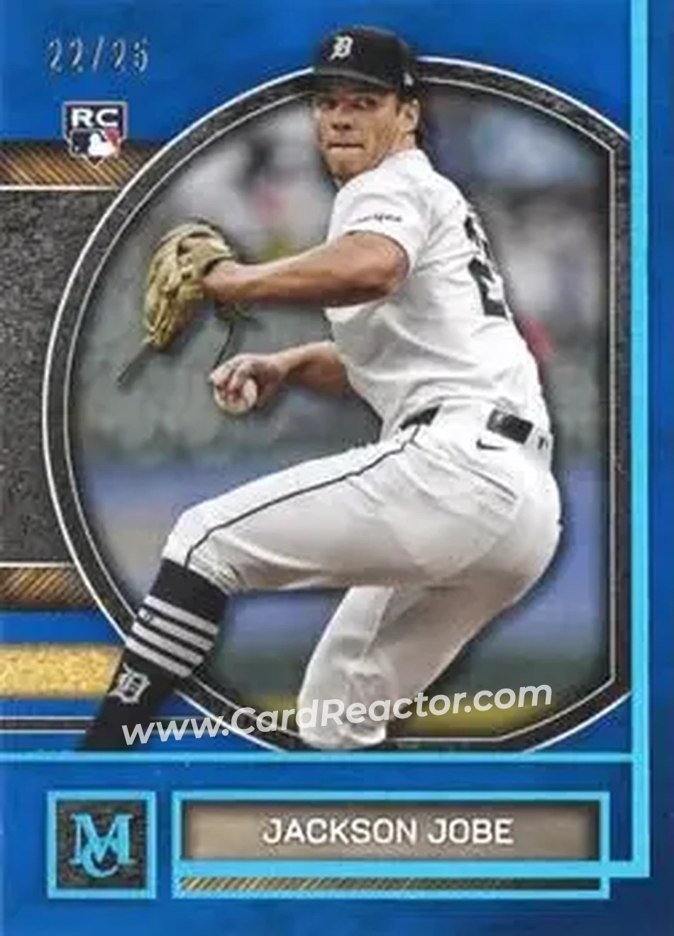 2025 Topps Museum Collection - Blue Topaz #57 - Jackson Jobe - Detroit Tigers - Front