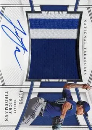 2023 Panini National Treasures #111 - Ricky Tiedemann - Toronto Blue Jays