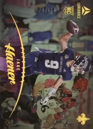2023 Panini Luminance - Purple #195 - Jake Haener - New Orleans Saints