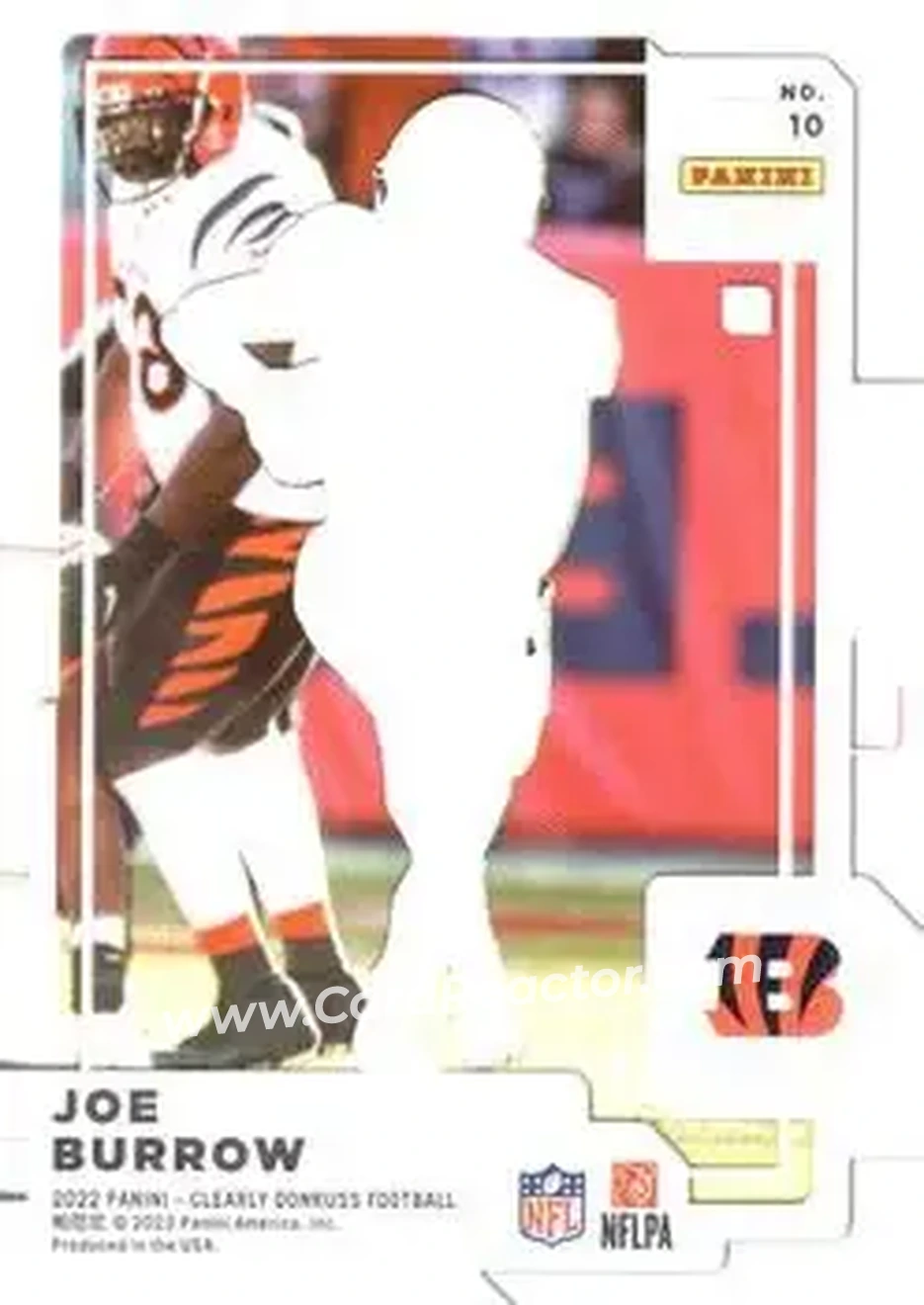 2022 Clearly Donruss - Gold #10 - Joe Burrow - Cincinnati Bengals - Back
