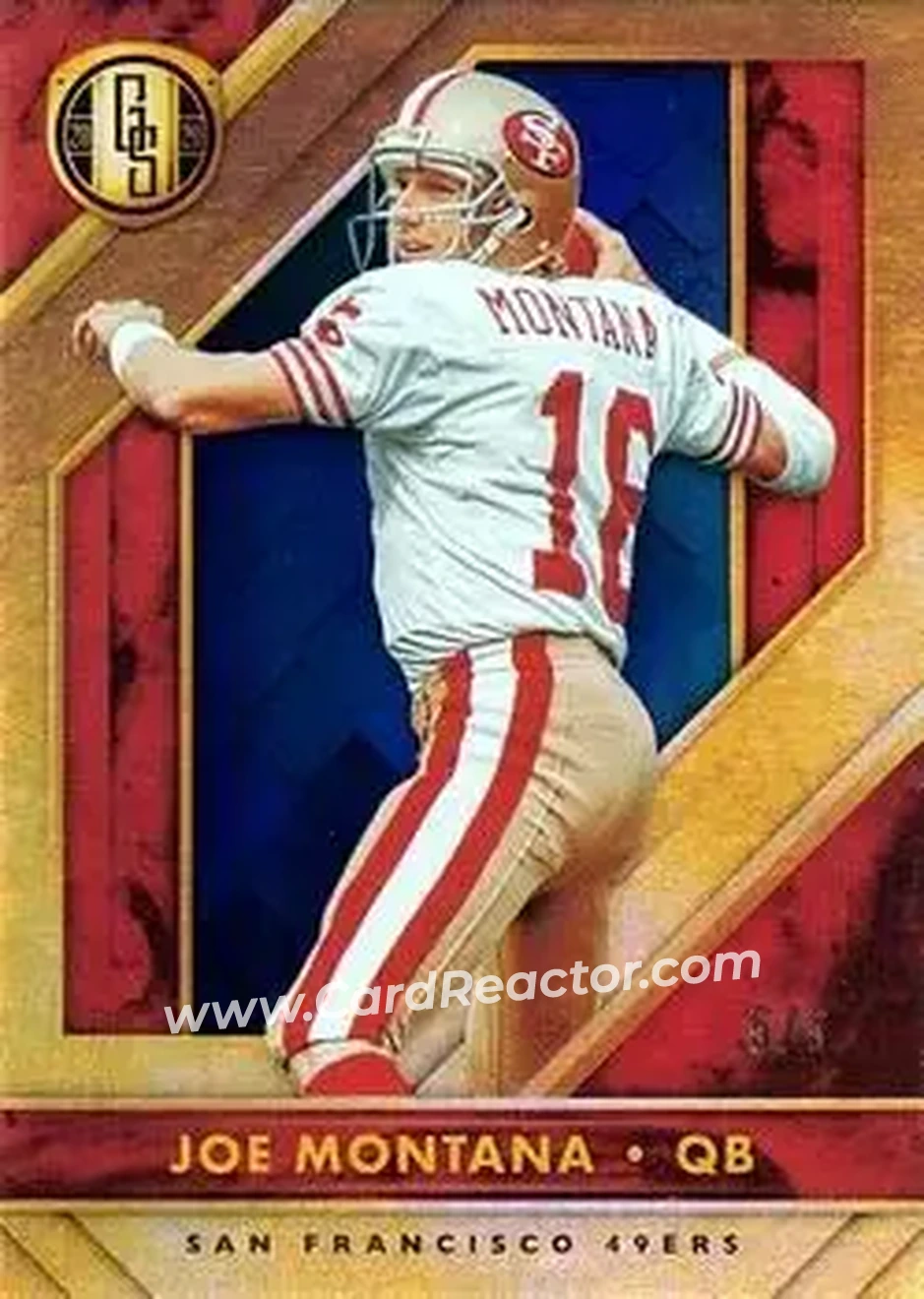 2020 Panini Gold Standard - Sapphire #88 - Joe Montana - San Francisco 49ers - Front