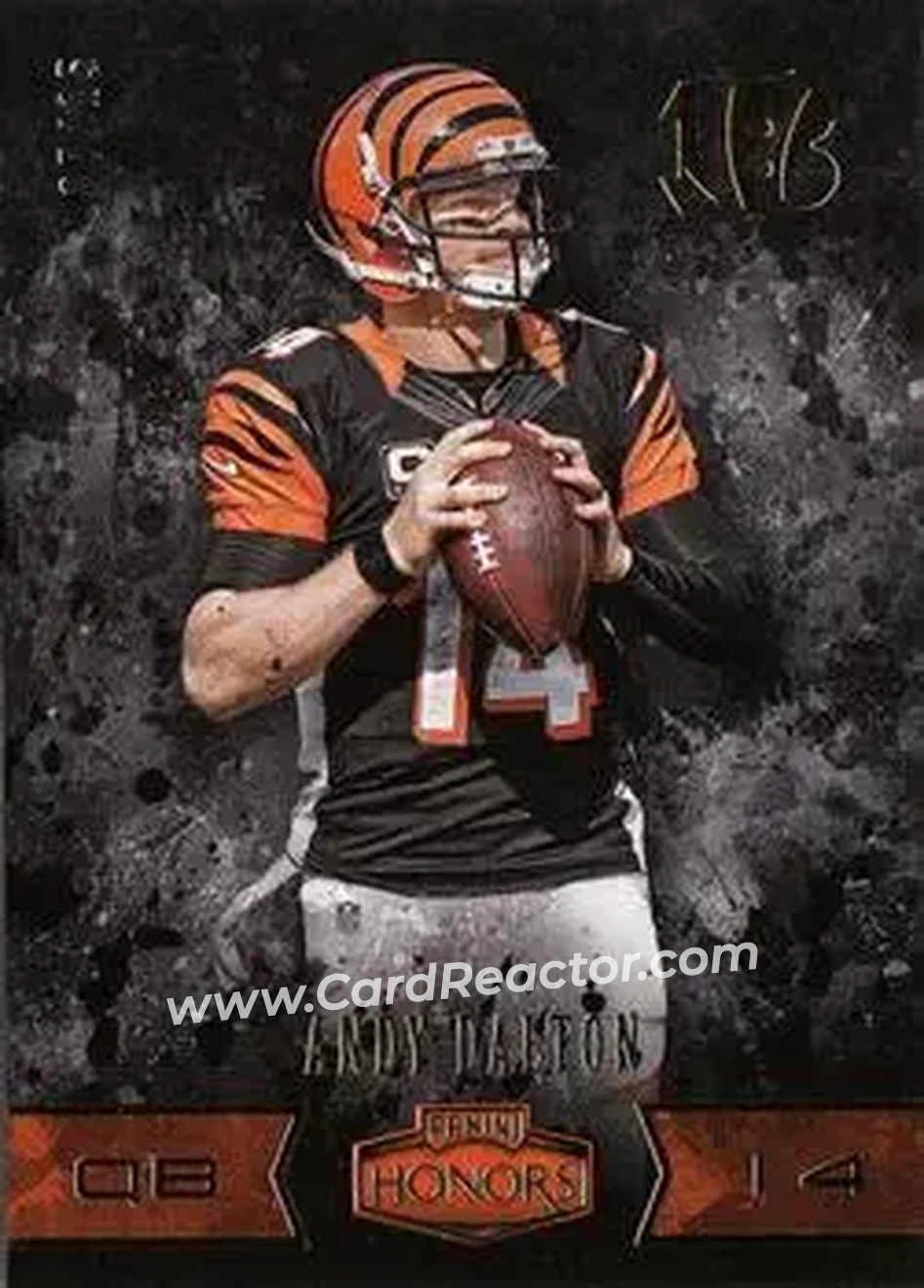 2016 Panini Honors - Gold #14 - Andy Dalton - Cincinnati Bengals - Front