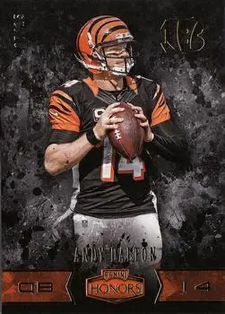 2016 Panini Honors - Gold #14 - Andy Dalton - Cincinnati Bengals
