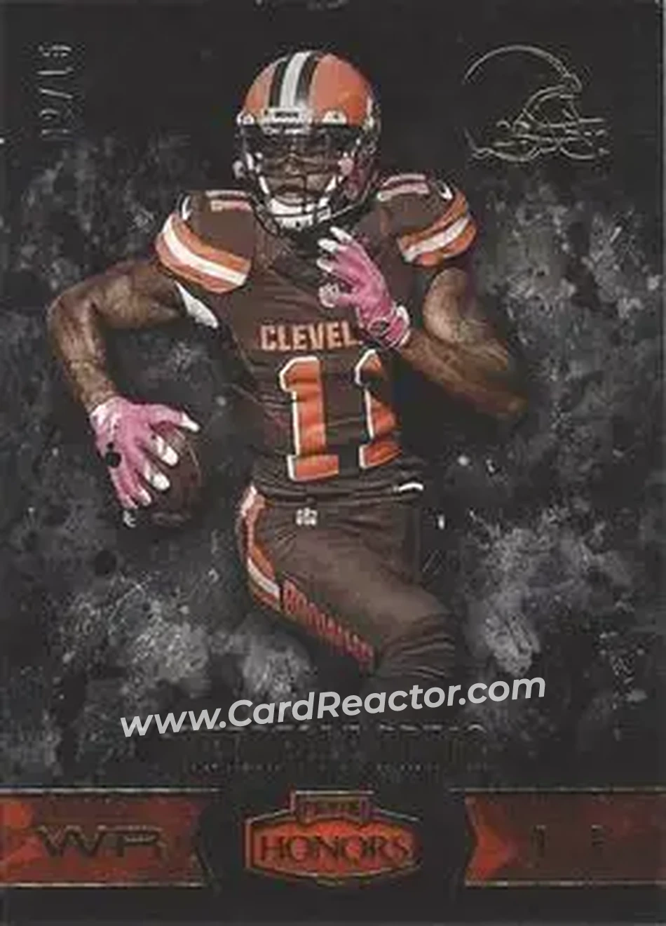 2016 Panini Honors - Gold #17 - Terrelle Pryor Sr. - Cleveland Browns - Front