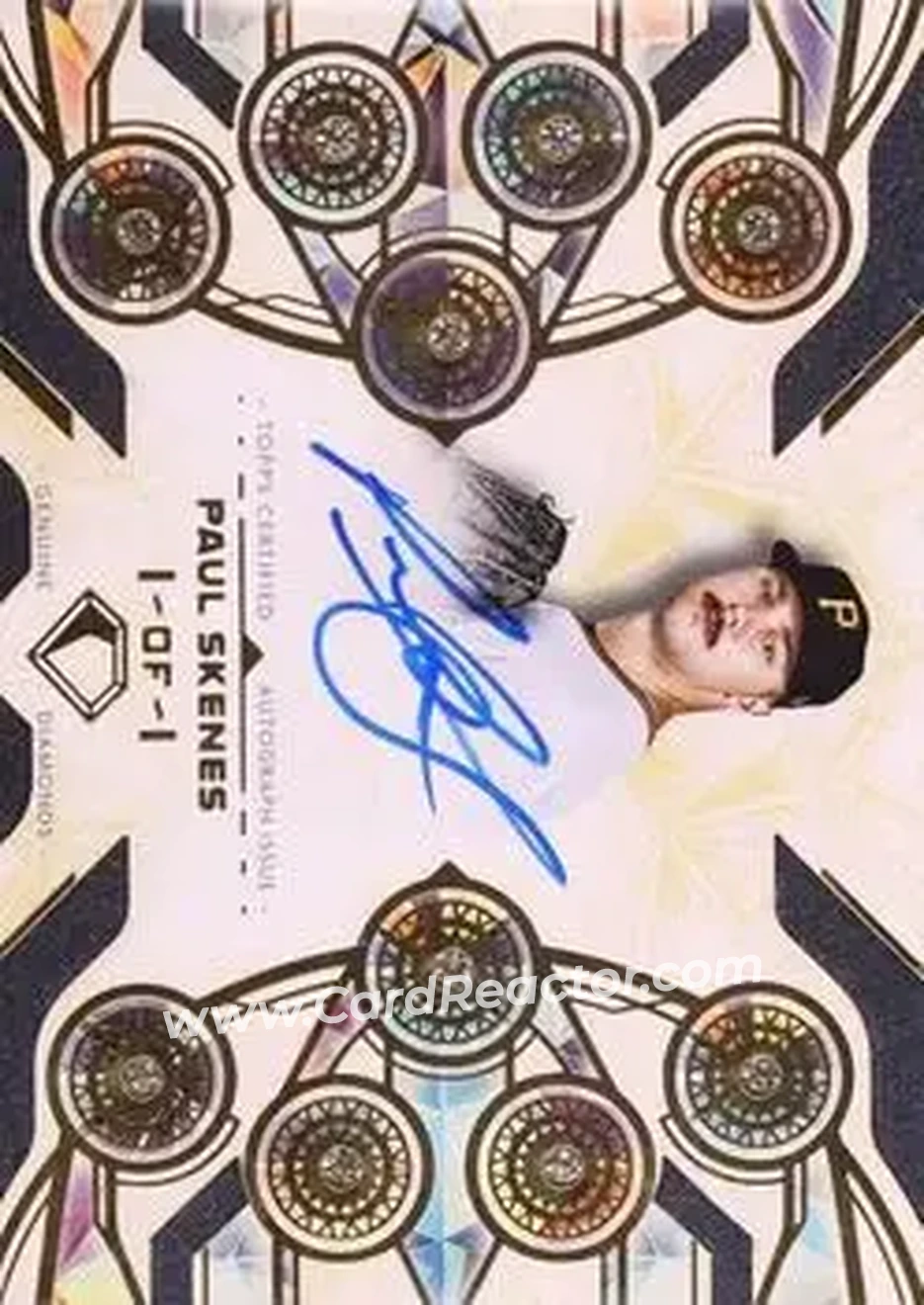 2025 Topps Diamond Icons - Autographed Diamond Studs #DSA-PS - Paul Skenes - Pittsburgh Pirates - Front