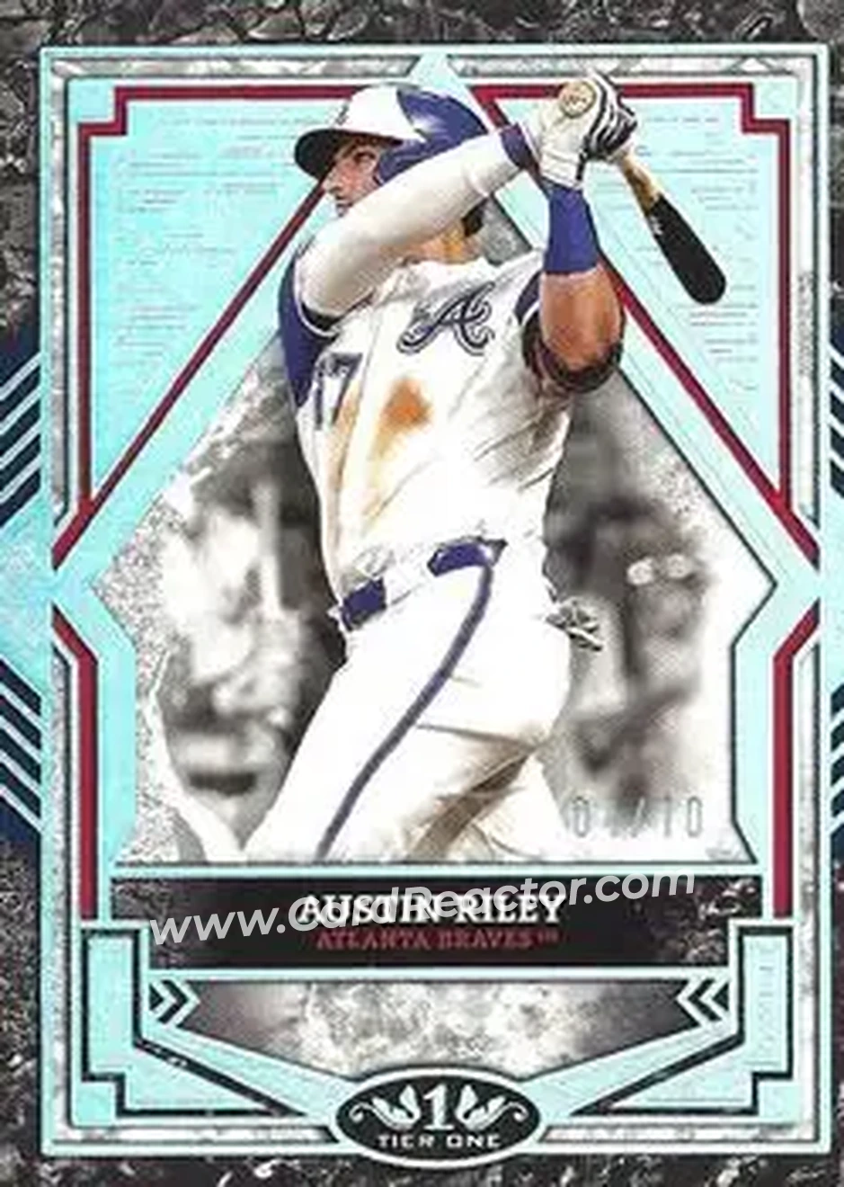 2025 Topps Tier One - Holo Silver Foil #52 - Austin Riley - Atlanta Braves - Front