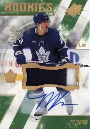 2023-24 SPx - Autographs Patch #134 - Matthew Knies - Toronto Maple Leafs