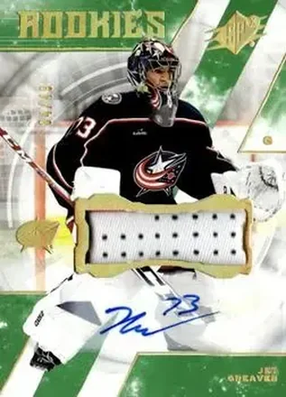 2023-24 SPx - Autographs Patch #144 - Jet Greaves - Columbus Blue Jackets