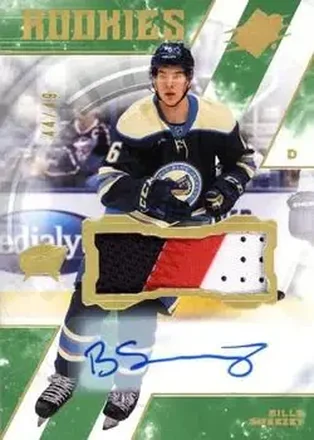2023-24 SPx - Autographs Patch #148 - Billy Sweezey - Columbus Blue Jackets