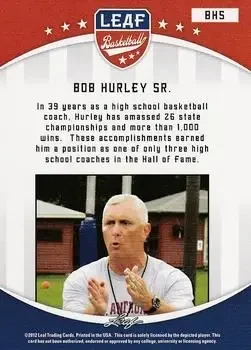 Back of Bob Hurley Sr.