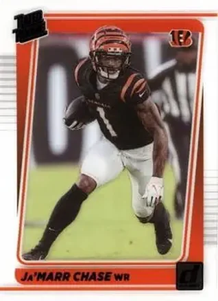 2021 Clearly Donruss - Purple #63 - Ja’Marr Chase - Cincinnati Bengals