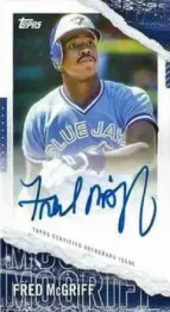 2020 Topps Rip - Mini Autographs #RIPAU-FM - Fred McGriff - Toronto Blue Jays