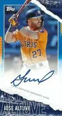 2020 Topps Rip - Mini Autographs Blue #RIPAU-JAL - Jose Altuve - Houston Astros