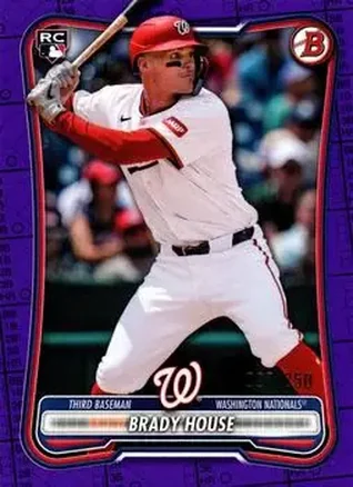 2026 Bowman - Purple Pattern #92 - Brady House - Washington Nationals