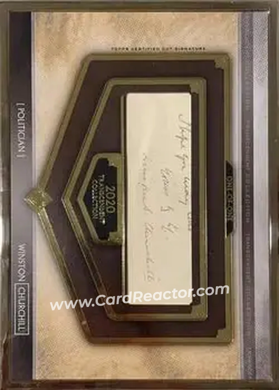 2020 Topps Transcendent Collection - Oversized Cut Signatures #TCS-WCH - Winston Churchill