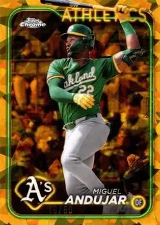 2024 Topps Chrome Update Sapphire Edition - Gold Sapphire #USCS202 - Miguel Andujar - Oakland Athletics