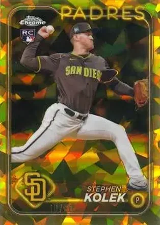2024 Topps Chrome Update Sapphire Edition - Gold Sapphire #USCS259 - Stephen Kolek - San Diego Padres