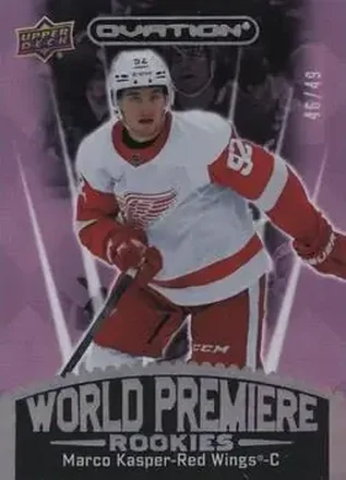 2023-24 Upper Deck Ovation - World Premiere Pink #WP-34 - Marco Kasper - Detroit Red Wings