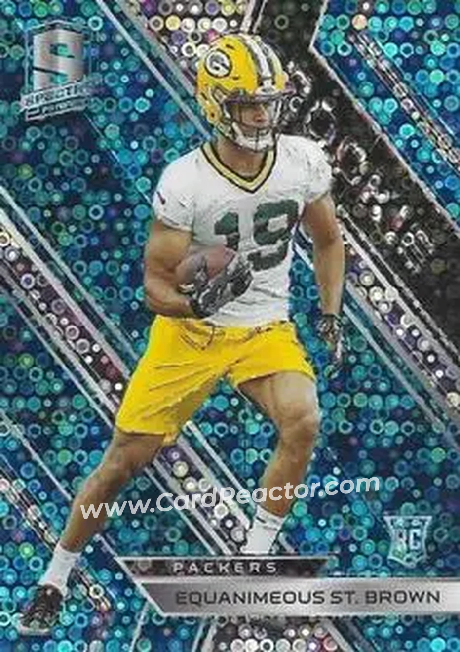 2018 Panini Spectra - Neon Blue #156 - Equanimeous St. Brown - Green Bay Packers - Front