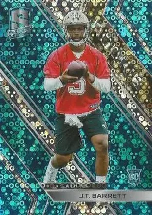 2018 Panini Spectra - Neon Blue #170 - J.T. Barrett - New Orleans Saints