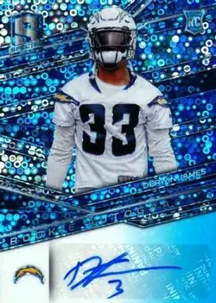 2018 Panini Spectra - Neon Blue #179 - Derwin James Jr. - Los Angeles Chargers